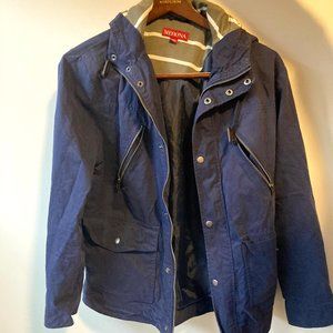 Merona blue rainjacket Men's M